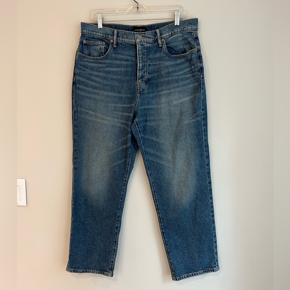 Lucky Brand 90s Loose High Rise Straight Jeans